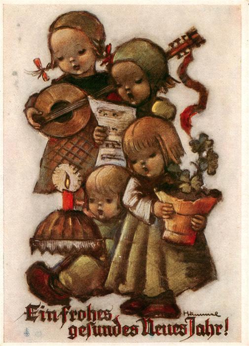 Neujahr Kerze Kinder Lito