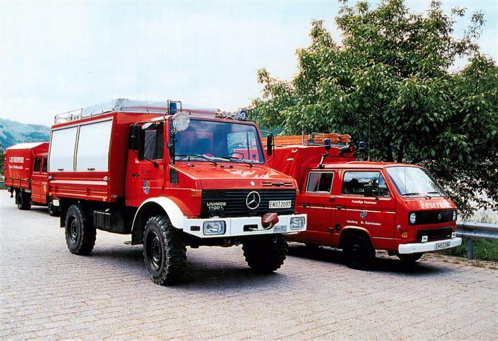 Feuerwehr Fire-Brigade Pompiers Bomberos Mercede-Benz Unimog 1300L