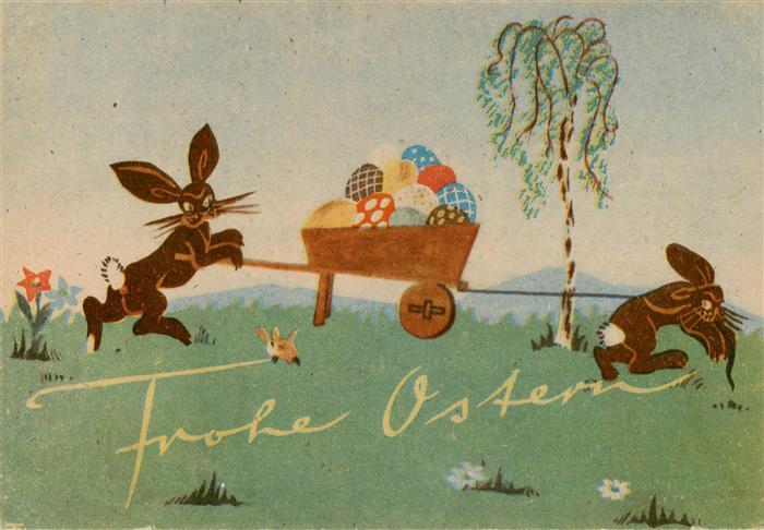 Ostern Easter Paques Pasqua Hase Eier