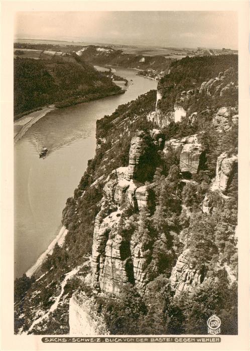 Saechsische Schweiz Dresden Bastei Wehlen