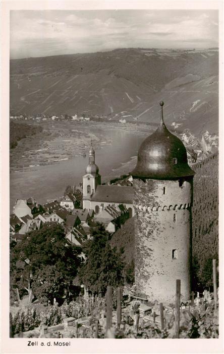Zell Mosel Moselpartie Runder Turm