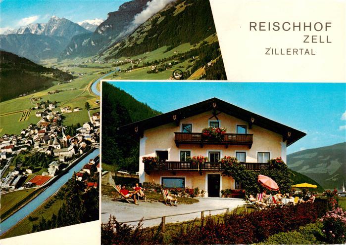 Zell Ziller Tirol AT Fliegeraufnahme Fremdenheim Reischhof