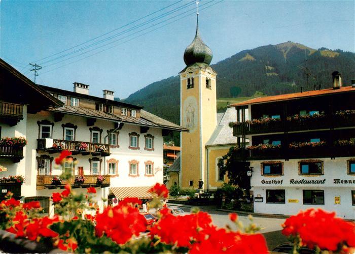 Westendorf Tirol Mesnerwirt Gasthof Restaurant Kirche