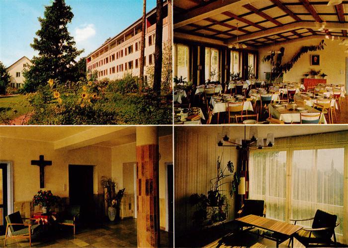 Rummelsberg Schwarzenbruck Nuernberg Erholungsheim Gastraeume Hauskapelle