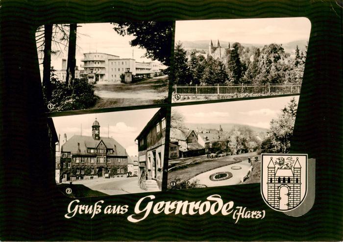 Gernrode Harz FDGB Erholungsheim Fritz Hecker Rathaus Kurpark Stiftskirche St Cy