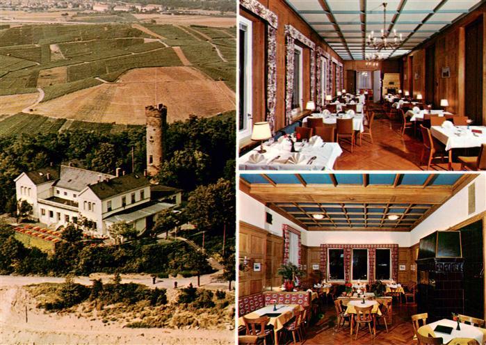 Heilbronn Neckar Hoehengaststaette Wartberg Fliegeraufnahme Gastraeume