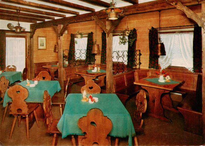 Bernau Schwarzwald Cafe Pension Hofeck Hans Thoma Stube