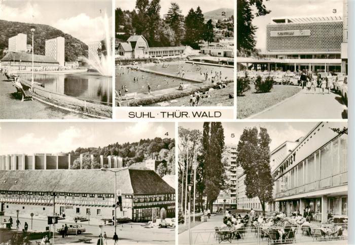 Suhl Thueringer Wald Waffenmuseum und Herrenteich Bad Am Warenhaus Centrum Am In
