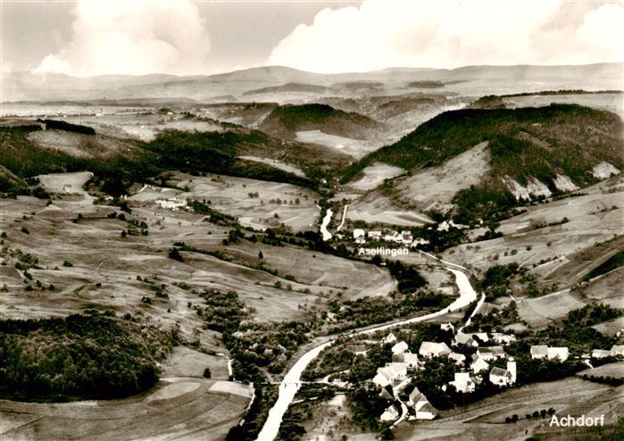 Achdorf Blumberg Fliegeraufnahme mit Aselfingen