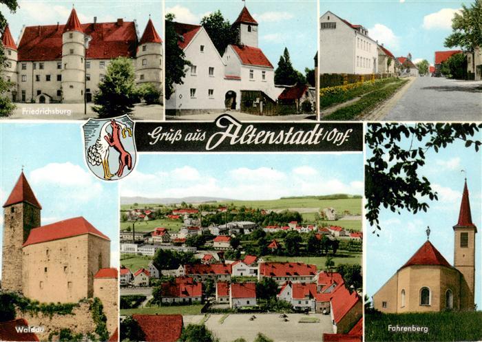 Altenstadt Oberpfalz Friedrichsburg Kirche Strasse Wadau Panorama Fahrenberg