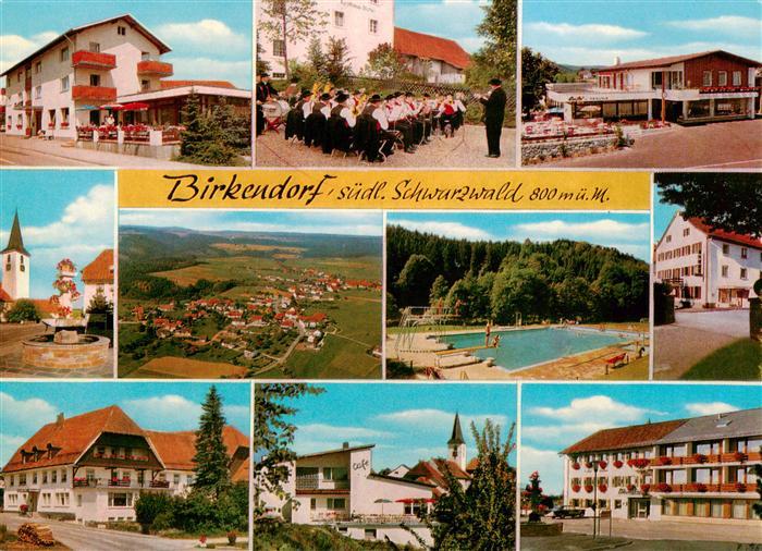 Birkendorf uehlingen-Birkendorf Ortsansichten Musikkapelle Freibad Kirche Cafe B