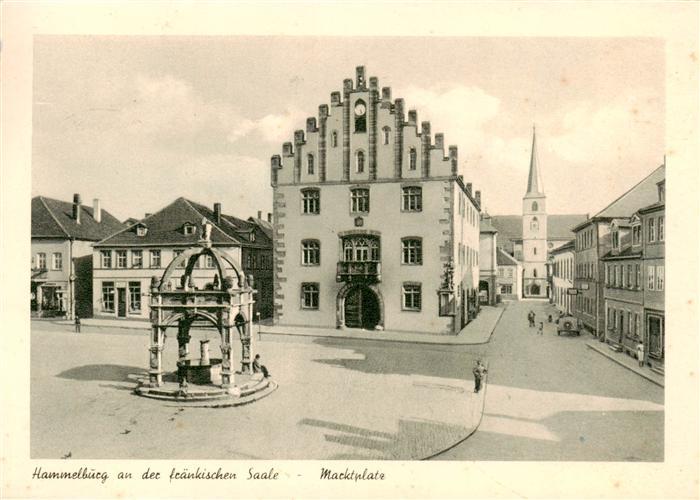 Hammelburg Marktplatz Brunnen