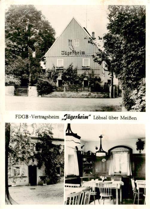 Loebsal Meissen FDGB Vertragsheim Jaegerheim Gastraum
