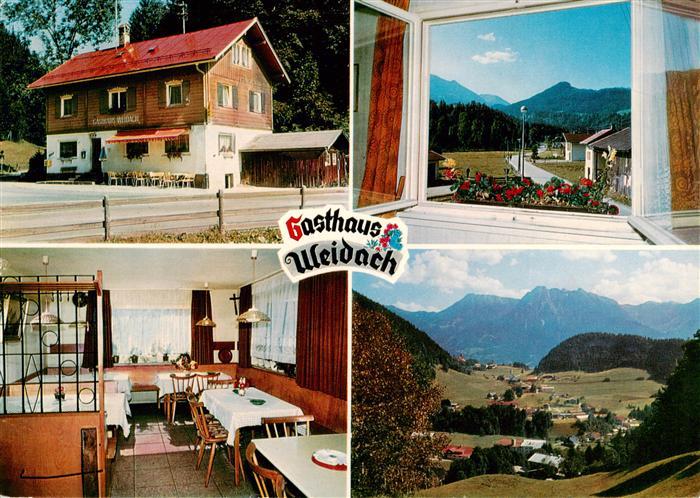 Tiefenbach Oberstdorf Gasthaus Weidach Gaststube Panorama