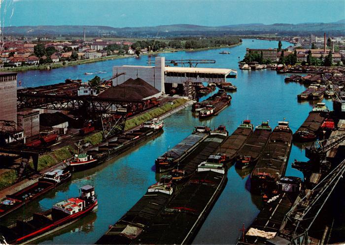 Basel BS Kleinhueninger Rheinhafen Dreilaenderecke