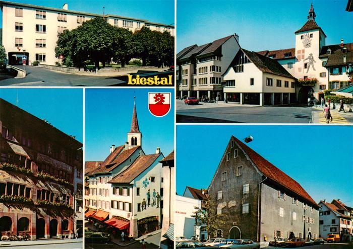 Liestal BL Orts und Teilansichten Kirche