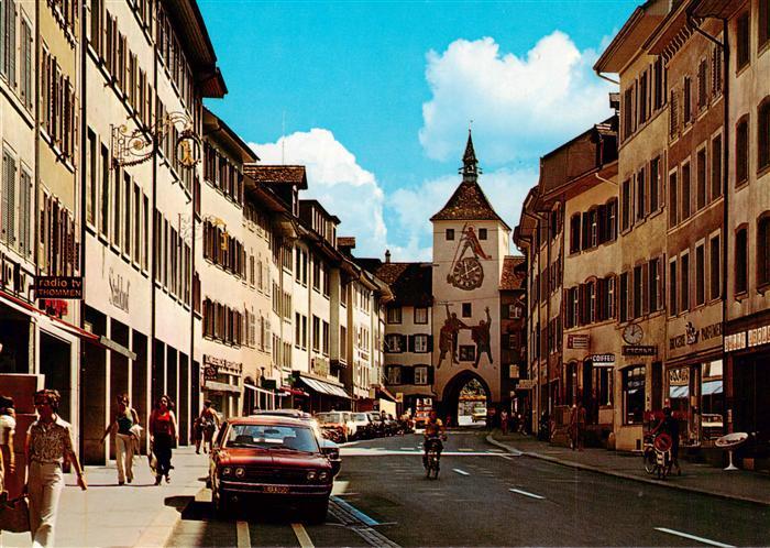 Liestal BL Rathausstrasse mit Obertor