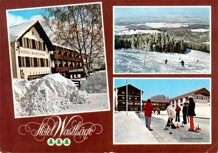 Bischofsmais Hotel Wastlsaege Panorama Eisstockschiessen