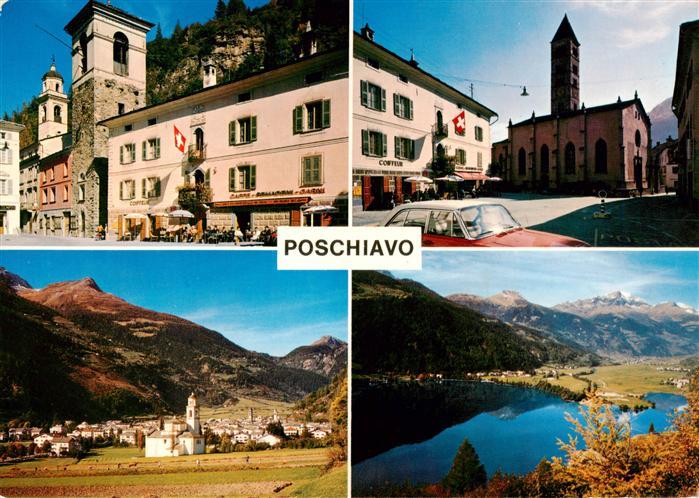 Poschiavo GR Piazza Comunale Santa Maria Lago di le Prese