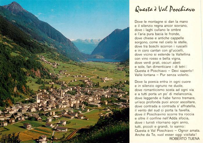 Poschiavo GR con il Lago di Le Prese