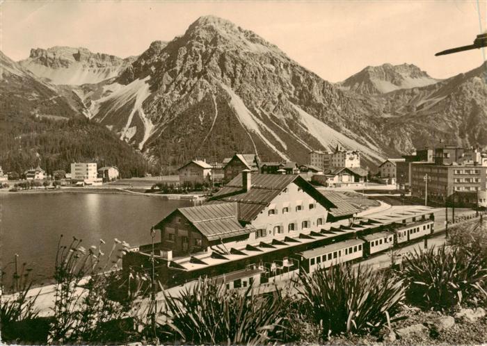 Arosa GR Bahnhof Panorama