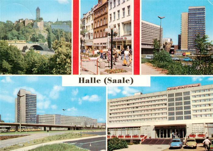 Halle Saale Burg Giebichenstein Mittlere Klement Gottwald Strasse Thaelmannplatz