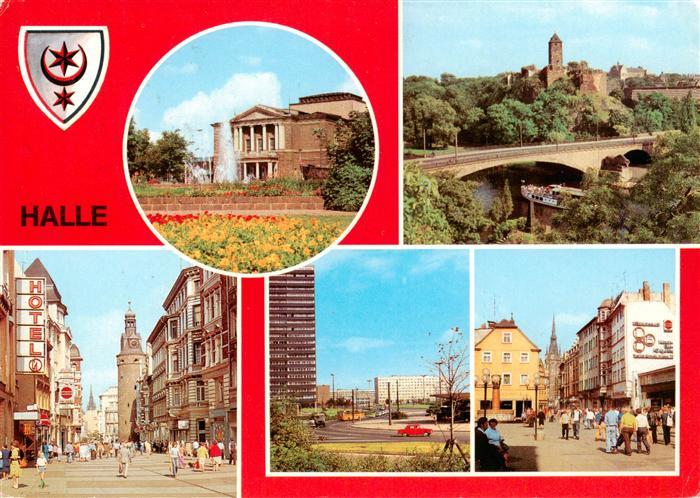 Halle Saale Theater des Friedens Burg Giebichenstein Obere Klement Gottwald Str