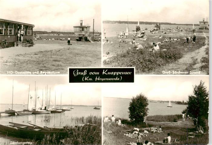 Knappensee Oberlausitz HOG und Regattaturm Gross Soerchener Strand Landungssteg