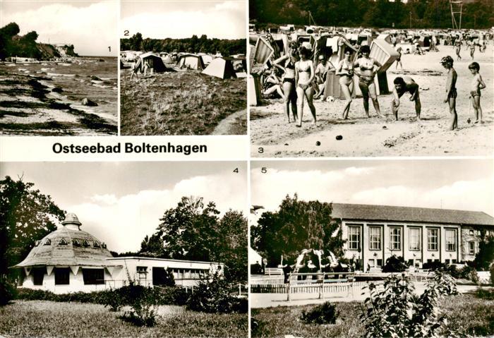 Boltenhagen Ostseebad Steilkueste Zeltplatz Strandpartien HOG Pavillon FDGB Feri