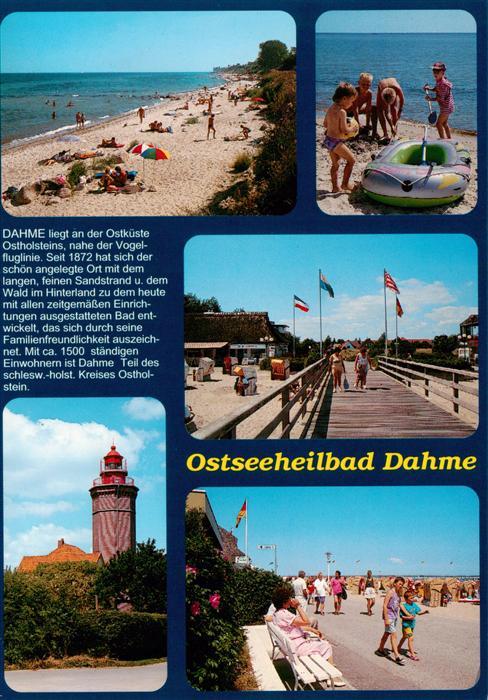 Dahme  Ostseebad Holstein Strandpartien Seebruecke Leuchtturm Promenade