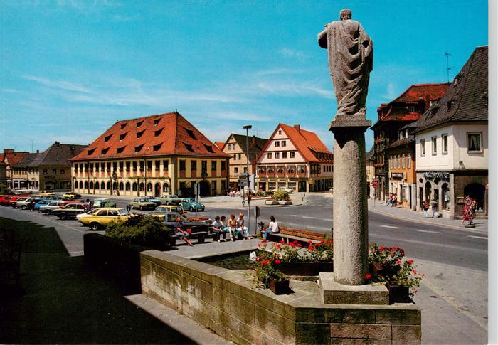 Lichtenfels Bayern Stadtzentrum Brunnen