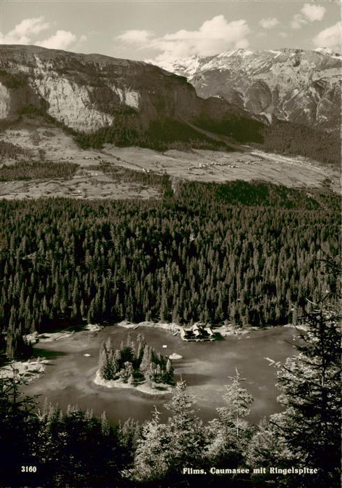 Flims GR Panorama Caumasee mit Ringelspitze Alpen