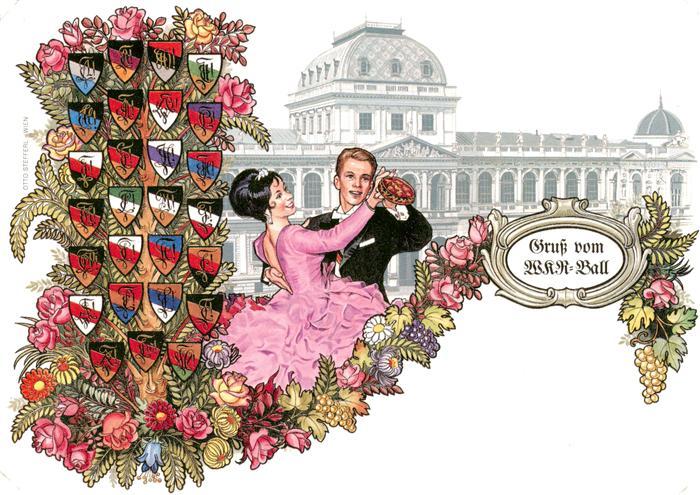 Wien AT Universitaet Alma mater Rudolfina WKR-Ball Wappen