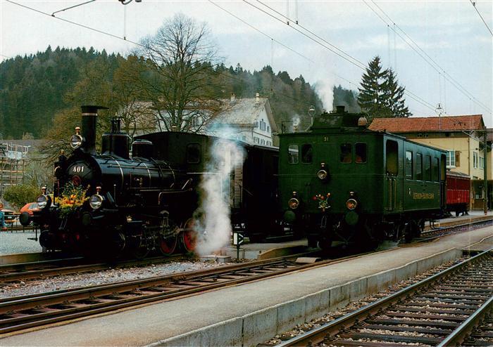 Bauma ZH Ehemalige UeBB-Triebfahrzeuge Dampflokomotive Lok Ed 3/3 Nr. 401 Baujah