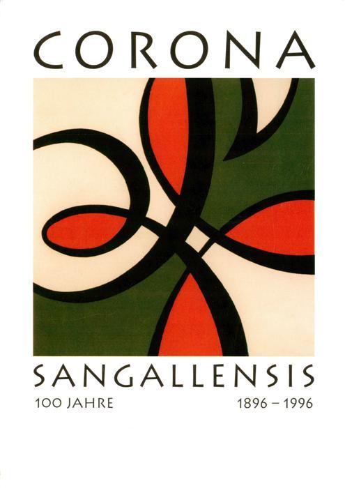 St Gallen SG Dritte Corona-Fahne zum Hundertjahr-Jubilaeum