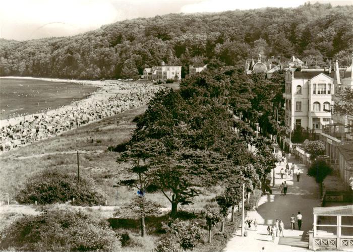 Binz Ruegen Panorama Blick auf den Strand