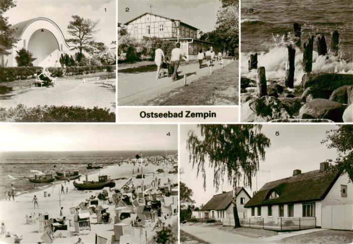 Zempin Konzertplatz FDGB-Erholungsheim Frieden Brandung Strand Ortsmotiv