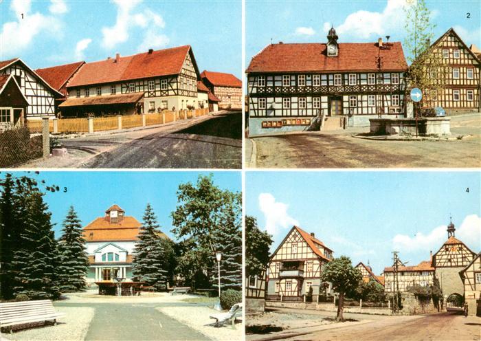 Bad Colberg-Heldburg Teilansicht Markt Sanatorium Heldburg Vorstadt