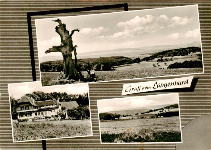 Langenhard Landschaftspanorama Schwarzwald Gasthof Pension zur Eiche