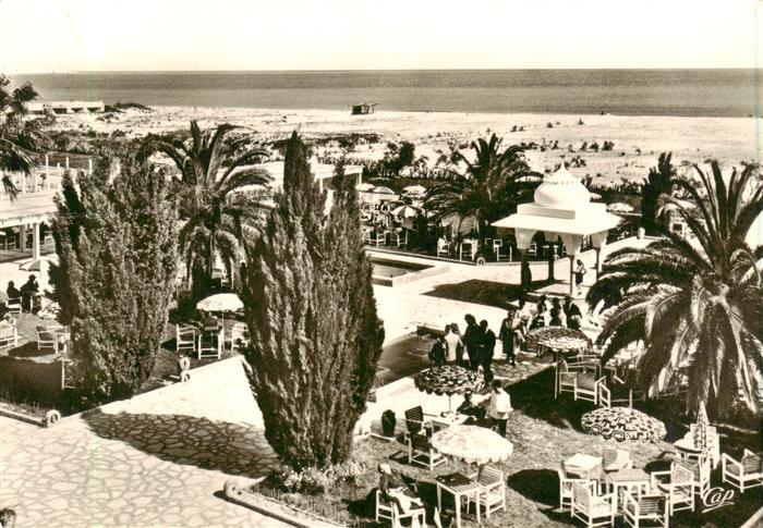 Hammamet Tunesie Hôtel Fourati Blick zum Strand