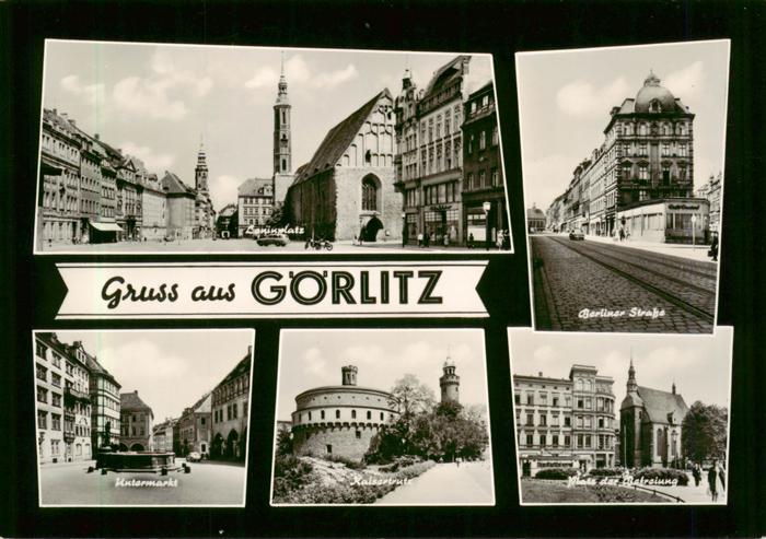 Goerlitz Sachsen Leninplatz Berliner Strasse Untermarkt Kaisertrutz Platz der B