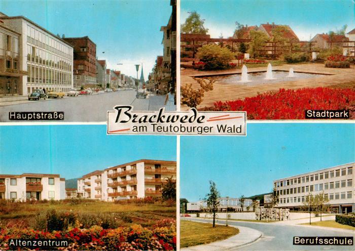 Brackwede Westfalen Hauptstrasse Stadtpark Altenzentrum Berufsschule