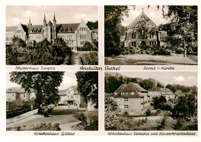 BIELEFELD  CITY Anstalten Bethel Mutterhaus Sarepta Zions-Kirche Krankenhaus Gil