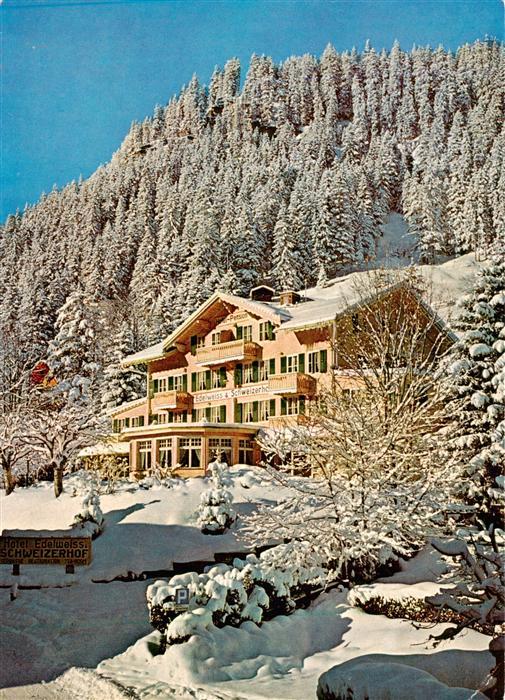 Adelboden BE Hotel Edelweiss Schweizerhof Winterlandschaft