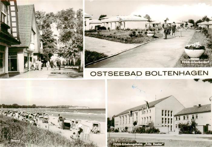 Boltenhagen Ostseebad Mittelweg FDGB Urlauberdorf Strand FDGB Erholungsheim Frit