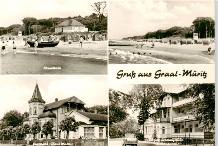 Graal-Mueritz Ostseebad Strandhalle Gaststaette Haus Malta FDGB-Erholungsheim Bu
