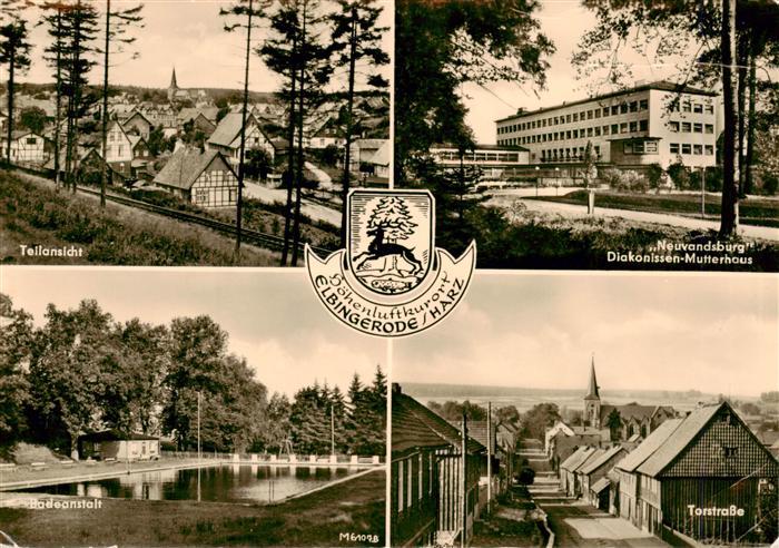 Elbingerode Harz Teilansicht Neuvandsburg Diakonissen-Mutterhaus Torstrasse Bade