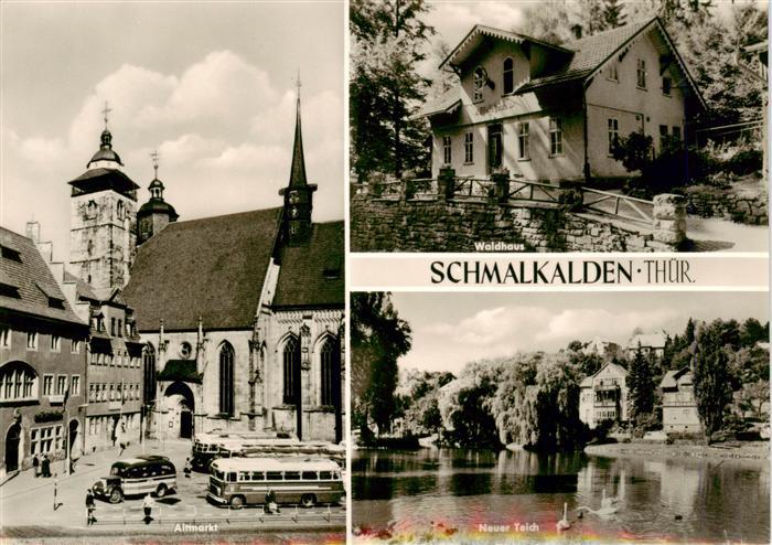 Schmalkalden Thueringen Altmarkt Kirche Waldhaus Neuer Teich
