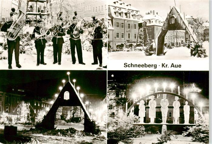 Schneeberg  Erzgebirge Blasmusiker Ortspartien