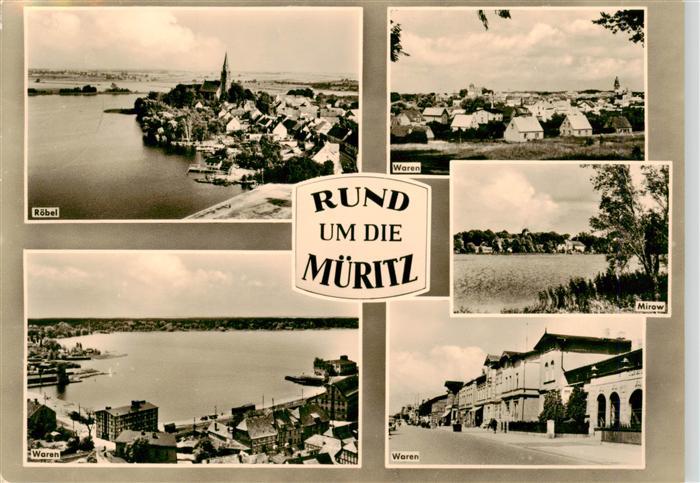 Waren Mueritz Teilansichten mit Roebel und Mirow